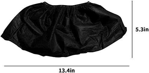 כיסויי נעליים שחורות של Xiaowei - 100 חבילות חד -פעמיות ומגוונות | גודל אחד מתאים ביותר לחומר שאינו ארוג 35
